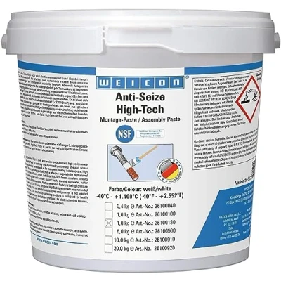 Abbildung von WEICON Anti Seize High Tech Montagepaste 1,8kg Schutz gegen Korrosion metallfrei