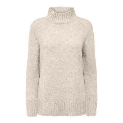 Abbildung von ONLY Onlaya LIFE HIGH NECK Strickpullover birch, Damen, Größe: Medium, Birch