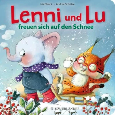Abbildung von Lenni und Lu freuen sich auf den Schnee: kuschelige Wintergeschichte zum Vorlesen für Kinder ab 2 Jahren │ schönes Nikolaus Weihnachtsgeschenk Mädchen Jungen