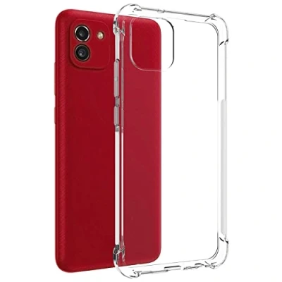 Abbildung von mtb more energy® Case Soft Armor kompatibel mit Samsung Galaxy A03 (SM A035, 6.5&#039;&#039;) verstärkte Ecken Kameraschutz 1,5mm TPU Schutz Hülle Cover Handyhülle