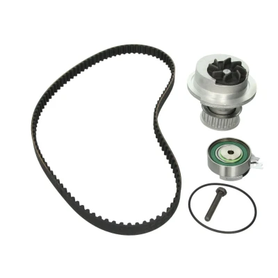 Abbildung von HEPU PK03121 Wasserpumpe + Zahnriemensatz ohne Thermostat 111 OPEL: Astra G CC, Caravan, Limousine