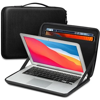 Abbildung von FINPAC Tasche Hülle für 13&quot; MacBook Air M3/A3113 M2/A2681 2024 2018, 14&quot; Pro 14 M4/M3/M2/M1 2021, 13 2022 2016, stoßfest Laptoptasche mit Tablet iPad Pro/Air