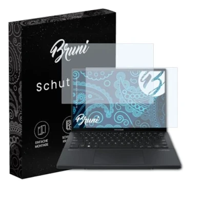 Abbildung von Bruni Schutzfolie kompatibel mit Asus Zenbook Duo OLED UX8406 2024 Folie, glasklare Displayschutzfolie (2er Set)
