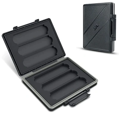 Abbildung von JJC 6 Slot SSD Speicherkarten Etui Tasche Aufbewahrung für M.2 2280/2260/2242/2240/2230 Solid State Drive, Wasserdicht Speicherkartenetui Schutzbox Tragetasche