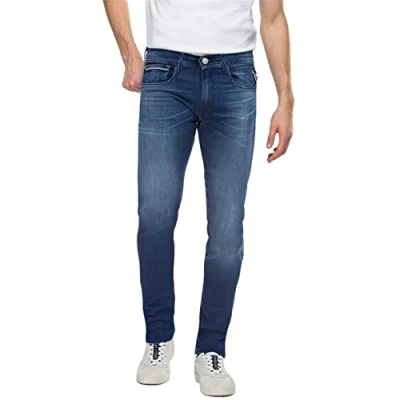 Abbildung von Replay Grover Jeans Slim Fit, Herren, Größe: 36x30, Medium blue
