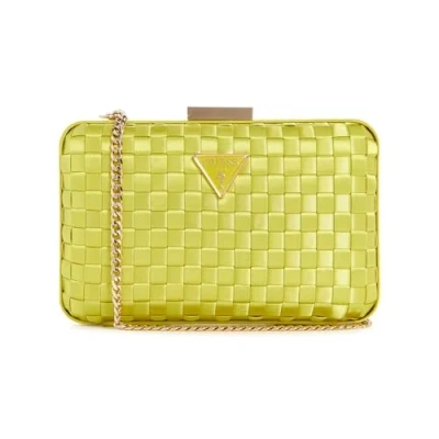Abbildung von GUESS Damen Twiller Minaudiere, Clutch, Crossbody, Abend, Chartreuse