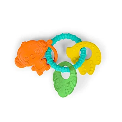 Abbildung von Bright Starts Tropical Chews Beißring, BPA frei, für alle Babys ab 3 Monaten