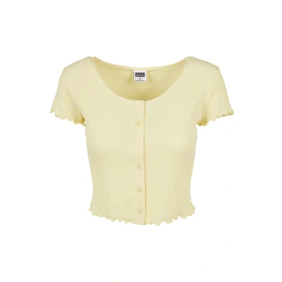 Abbildung von Urban Classics Cropped Strickjacke, Damen, Größe: 3XL, Soft yellow