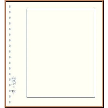 Abbildung von Lindner, Blanko blätter, mit Randliniedruck (18 Ringe) Schwarz Abm: 272x296 mm. pro 10 Stk.