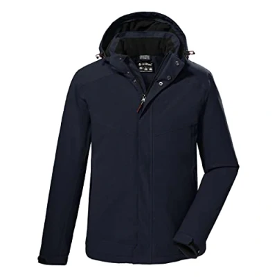 Abbildung von killtec Herren Outdoorjacke/Funktionsjacke mit abzippbarer Kapuze KOW 148 MN JCKT, dunkelnavy, S, 38920 000