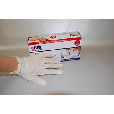 Abbildung von Ulith Latex Handschuhe Authentic Softer 100er Box, puderfrei 100 St