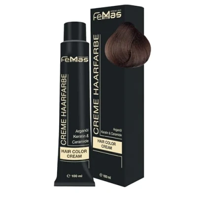 Abbildung von FemMas Premium Haarfarbe Hair Color Cream 100ml Mittelblond Intensiv 7.0