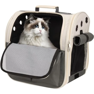 Abbildung von BELLE VOUS Tiertransporttasche Haustierrucksack Hunderucksack Rucksack Hund