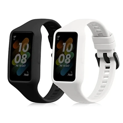 Abbildung von kwmobile Uhrenarmband 2x Sportarmband für Huawei Band 7 / 6 Honor 6, Armband TPU Silikon Set Fitnesstracker