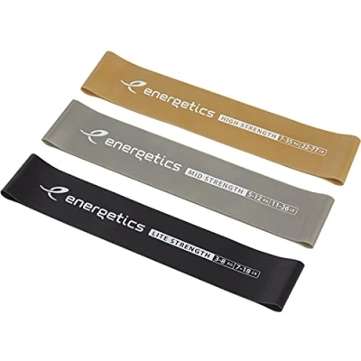 Abbildung von energetics Unisex Erwachsene Pro 1.0 Gymnastik Band, Black/Silver/Gold, One Size