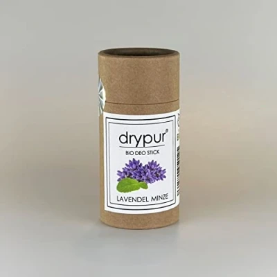 Abbildung von drypur BIO Deo Stick LAVENDEL MINZE 100% Naturkosmetik ohne Aluminium Alkohol oder künstliche Zusätze Deodorant im vegan