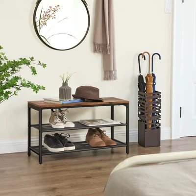Abbildung von VASAGLE Schuhbank, Schuhregal, 80 x 30 44,5 cm (L x B x H)