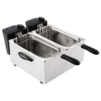 Abbildung von Caterlite GG199 leichte Fritteuse, 2 x 3,5 l, 24 41,5 42,9 cm