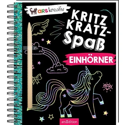 Abbildung von Kritzkratz Einhörner: Kreativer Kratzelspaß mit Malideen und Holzstift für Kinder ab 5 Jahren