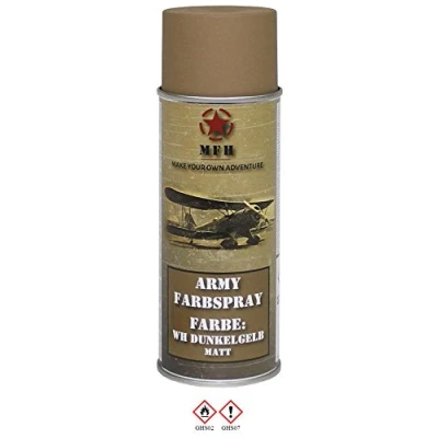 Abbildung von MFH Farbspray Lackspray Army, matt, 400 ml (WH Dunkelgelb)