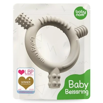 Abbildung von Baby Nom ® Beißring Kühlend BPA Frei Beissring Kühlend, Zahnungshilfe Baby, Greifling Beißspielzeug Greifspielzeug zum Zahnen, Teething Toy Kauspielzeug