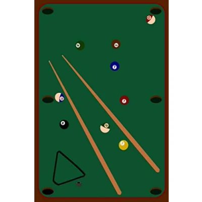 Abbildung von Notizbuch Billardspieler A5 120 Seiten kariert: Schreibblock Billard Spielbuch Billardspiel Geschenk Männer Kinder Vater Geburtstag Herrentag Weihnachten Kindertag