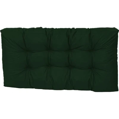 Abbildung von TexDeko® Garden Palettenkissen wasserabweisend UV beständig Premium Sitzkissen gesteppt 120x40x18cm Palettenauflage für Europaletten Palettenmöbel Palettenpolster (Dunkelgrün)