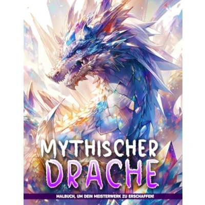 Abbildung von Mythischer Drache Malbuch Für Erwachsene: Mythische Drachen Kreaturen Malvorlagen Erwachsene Zur Entspannung Und Achtsamkeit