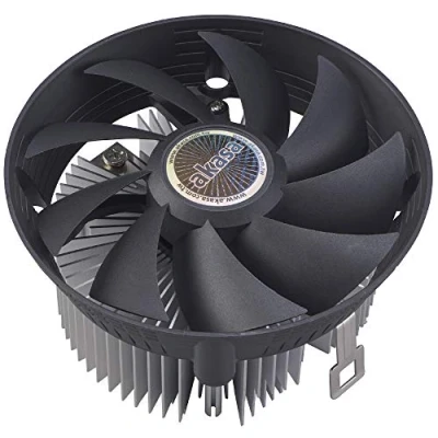 Abbildung von Akasa Performance Sunflower AMD Kühler mit 120 mm Lüfter CPU PWM Lüfterdrehzahlregelung 95 W TDP Aluminium Kühlkörper Trichter Lüfterrahmen schwarzer AK CC1108HP01