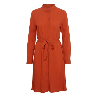 Abbildung von ICHI Ihmain DR Blusenkleid, Damen, Größe: 40, Rooibos tea