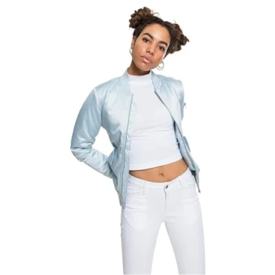 Abbildung von Urban Classics Bomberjacke, Damen, Größe: XS, Babyblue