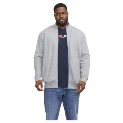 Abbildung von Jack &amp; Jones Jjepaulos Sweatjacke, Herren, Größe: 3XL, Light grey