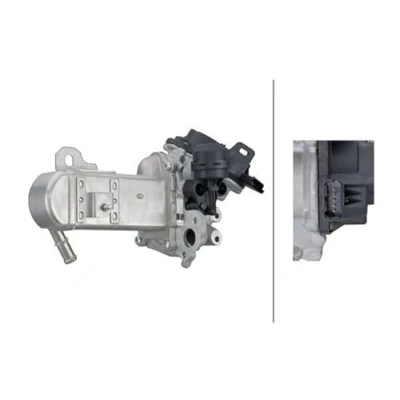 Abbildung von HELLA 6NU 358 167 071 AGR Modul elektrisch mit Kühler, Dichtungen Ventil FORD: MONDEO 4 Turnier, S Max Mk1, PEUGEOT: RCZ Coupe