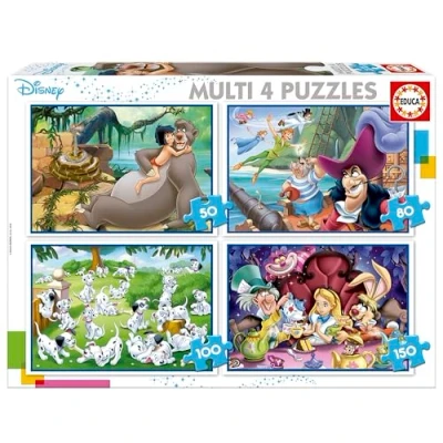 Abbildung von Educa Multi 4 Puzzles Disney Klassiker