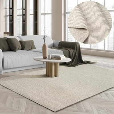 Abbildung von the carpet Teppich &quot;Copenhagen&quot;, rechteckig, Wool Handweb Naturfaser Wollteppich
