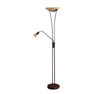 Abbildung von Lindby Stehlampe Felicia, rostfarben, 180 cm, E27, Leselicht