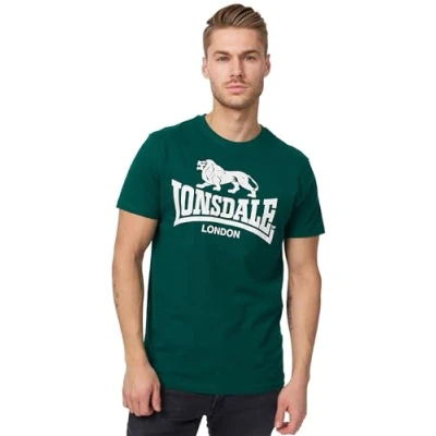 Abbildung von Lonsdale Tshirt print, Herren, Größe: 4XL, Bottle green