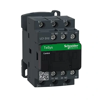 Abbildung von Schneider Electric LC1D12P7 Leistungsschütz LC1D 3p, +1S+1Ö, 5.5 kW, 12 A, 400 V AC3, Spule 230 AC