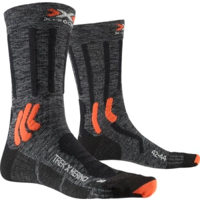 Abbildung von X Socks Bionic Unisex Trek Merino Socken, G195 Grey Duo Melange/X Orange/Black, 38 EU