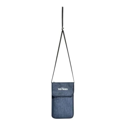 Abbildung von Tatonka Brustbeutel Neck Wallet Geldbeutel zum Umhängen mit zwei Reißverschlussfächern und einem großen Einschubfach Passend für EU Reisepässe 14 x 22 1 cm navy