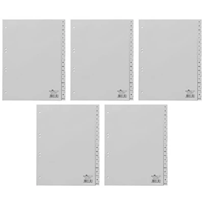 Abbildung von DURABLE Hunke &amp; Jochheim Register, PP, A Z, grau, A4 volldeckend, 215/230 x 297 mm, 20 Blatt (5)
