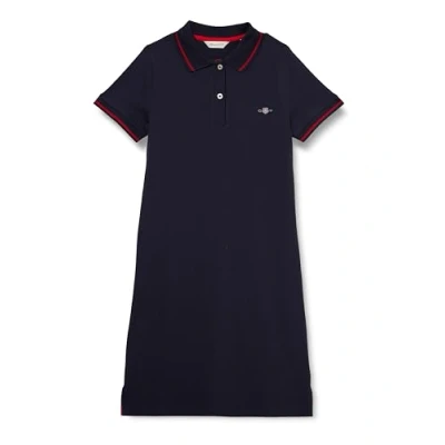 Abbildung von GANT Fitted POLO Dress Freizeitkleid für Kinder, Größe: 158/164, Evening blue