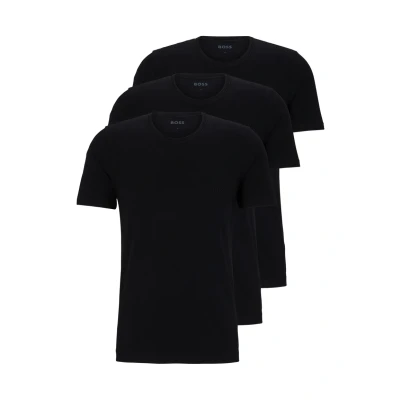 Abbildung von BOSS RN 3PACK Classic Unterhemd/shirt, Herren, Größe: XS, Black