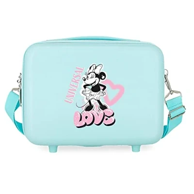 Abbildung von Disney Minnie Heart Türkis Anpassungsfähiger Kulturbeutel 29 x 21 15 cm, starres ABS, 9,14 l, 0,8 kg
