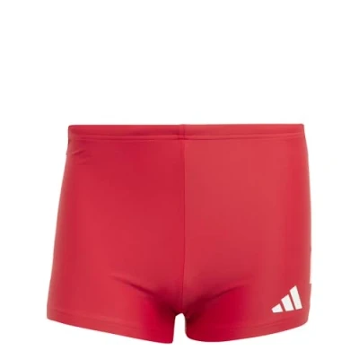 Abbildung von adidas Performance 3STRIPES Badeshorts, Herren, Größe: Large, Pure ruby white
