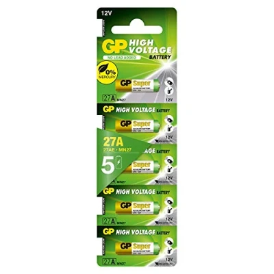 Abbildung von GP 27A U5 Alkaline Batterie MN27 (12V, Einzelpack) Blist, 5 stück