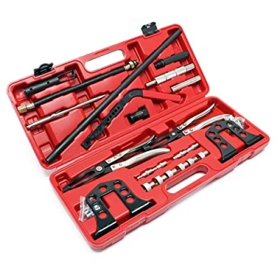 Abbildung von Wiltec 25 teiliges Druckluft Ventilfederspanner Ventilfeder Set, Federspanner für Ventilschaftdichtung, Montage und Demontage