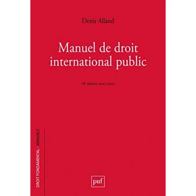 Abbildung von Manuel de droit international public