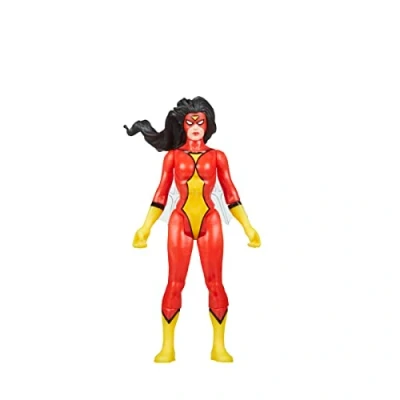 Abbildung von Marvel Legends Series Retro 375 Collection Spider Woman, 9,5 cm große Action Figur