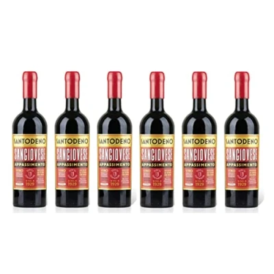 Abbildung von 6x 0,75l Poderi dal Nespoli Santodeno Sangiovese Appassimento Romagna D.O.P. Italien Rotwein halbtrocken